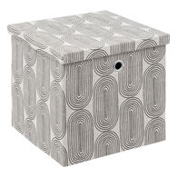 Caja de almacenaje con estampado 31x31cm