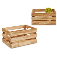Caja De Madera Natural 21x15x11Cm