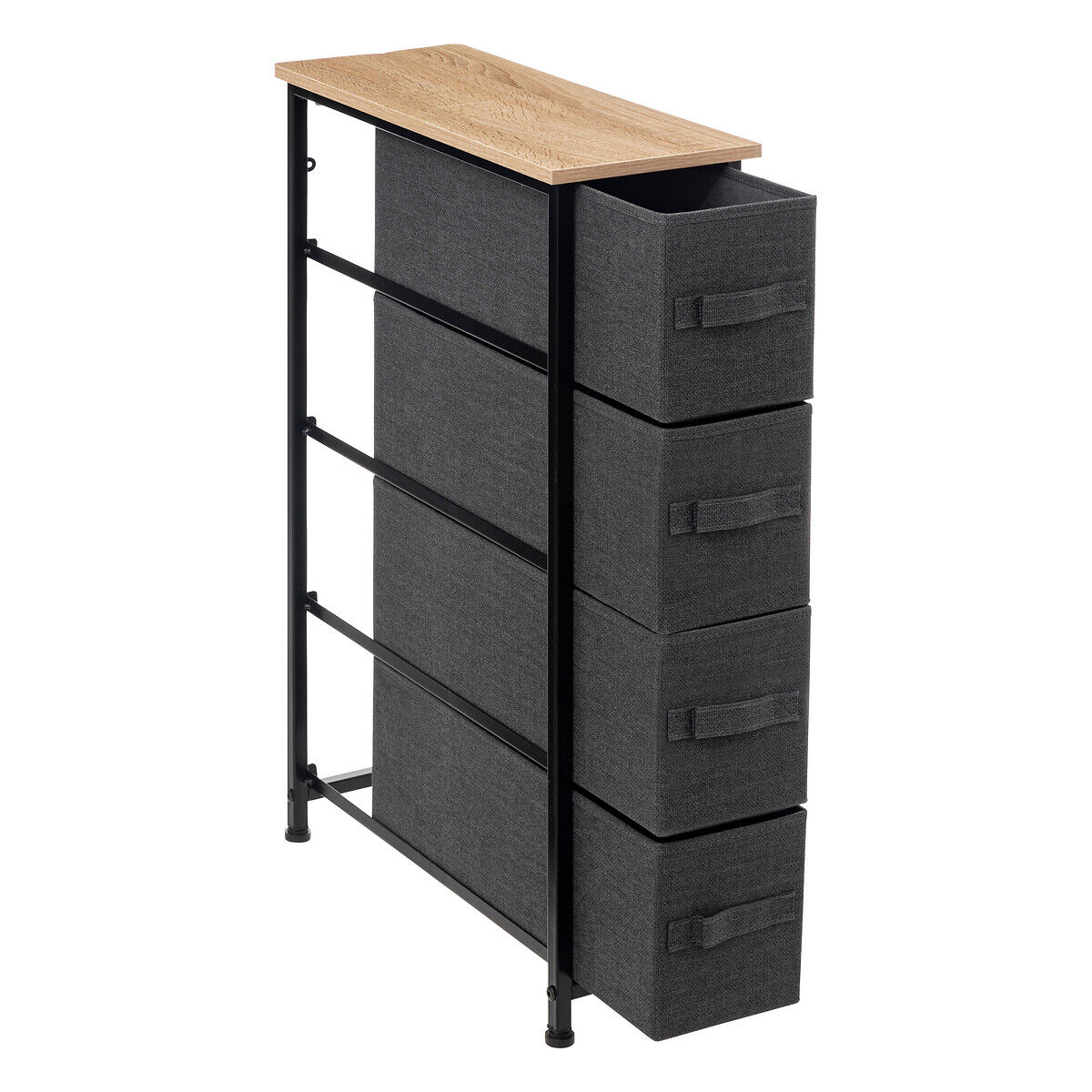Armário de arrumação TISSA cinza escuro 75cm, , large