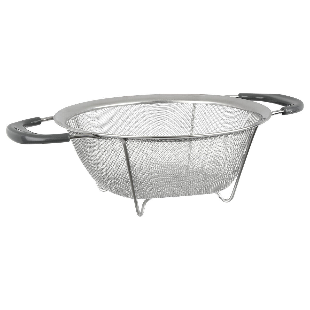 Escorredor de rede inox com pegas, , large