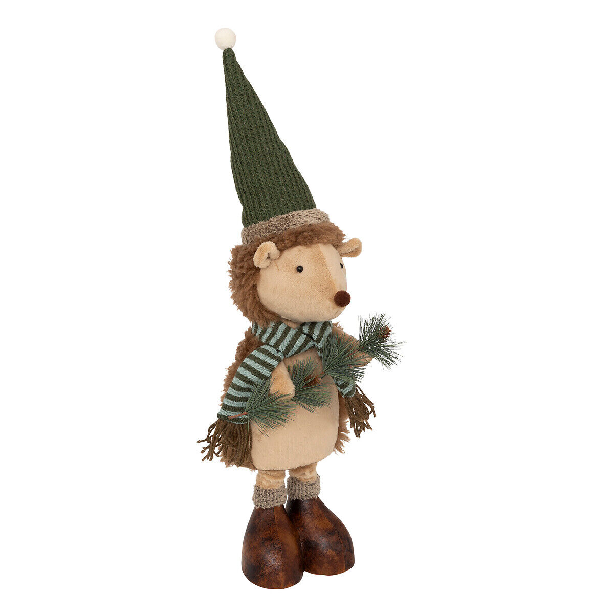 Figura ouriço francis com gorro e cachecol extensível 95cm, , large