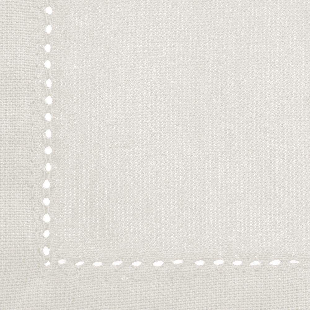 Set of 4 napkins CHAMBRAY grey in cotton, , large