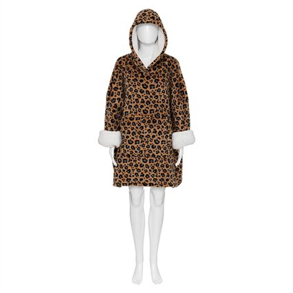 Manta camisola com capuz dots, , large