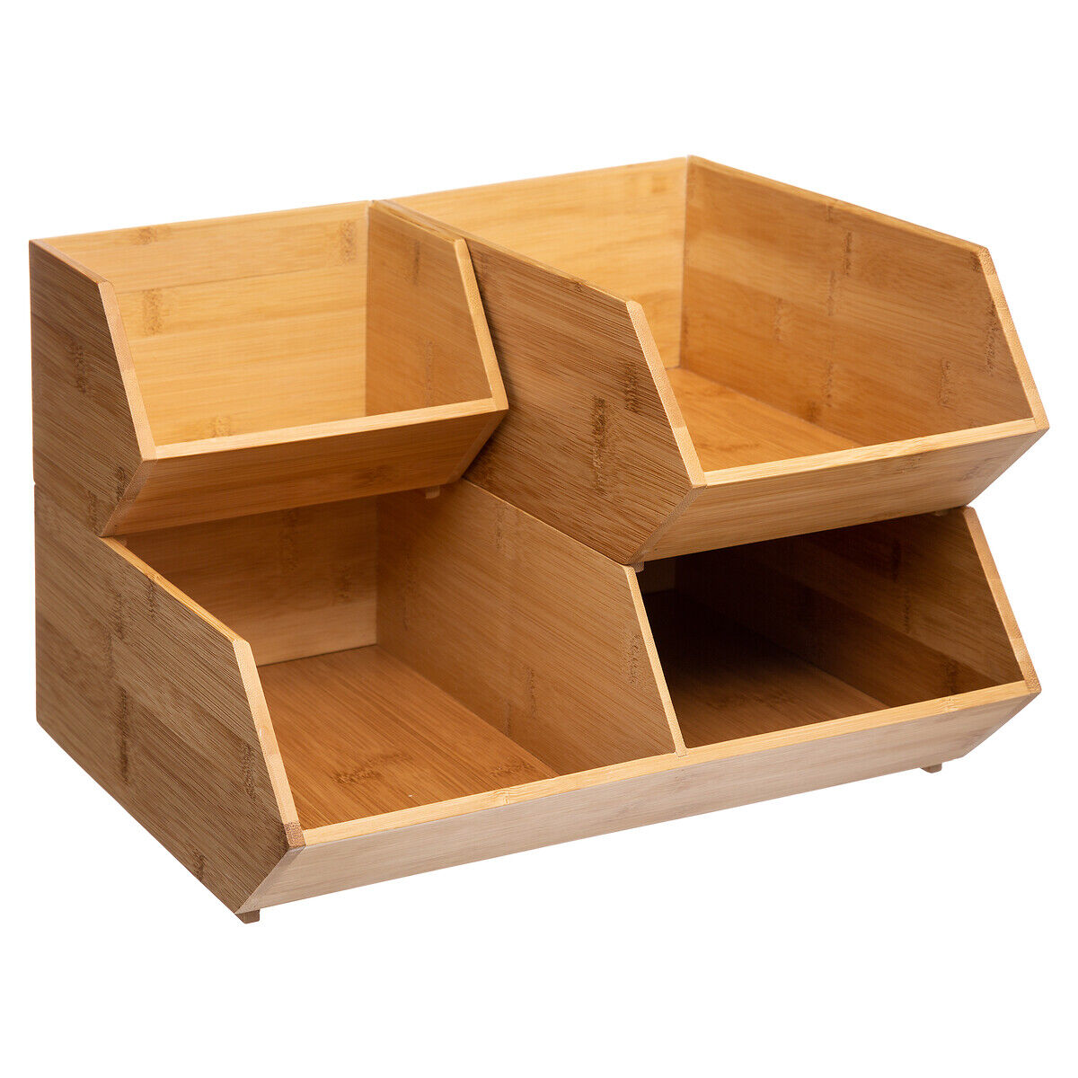 Organiser box in bamboo, , large