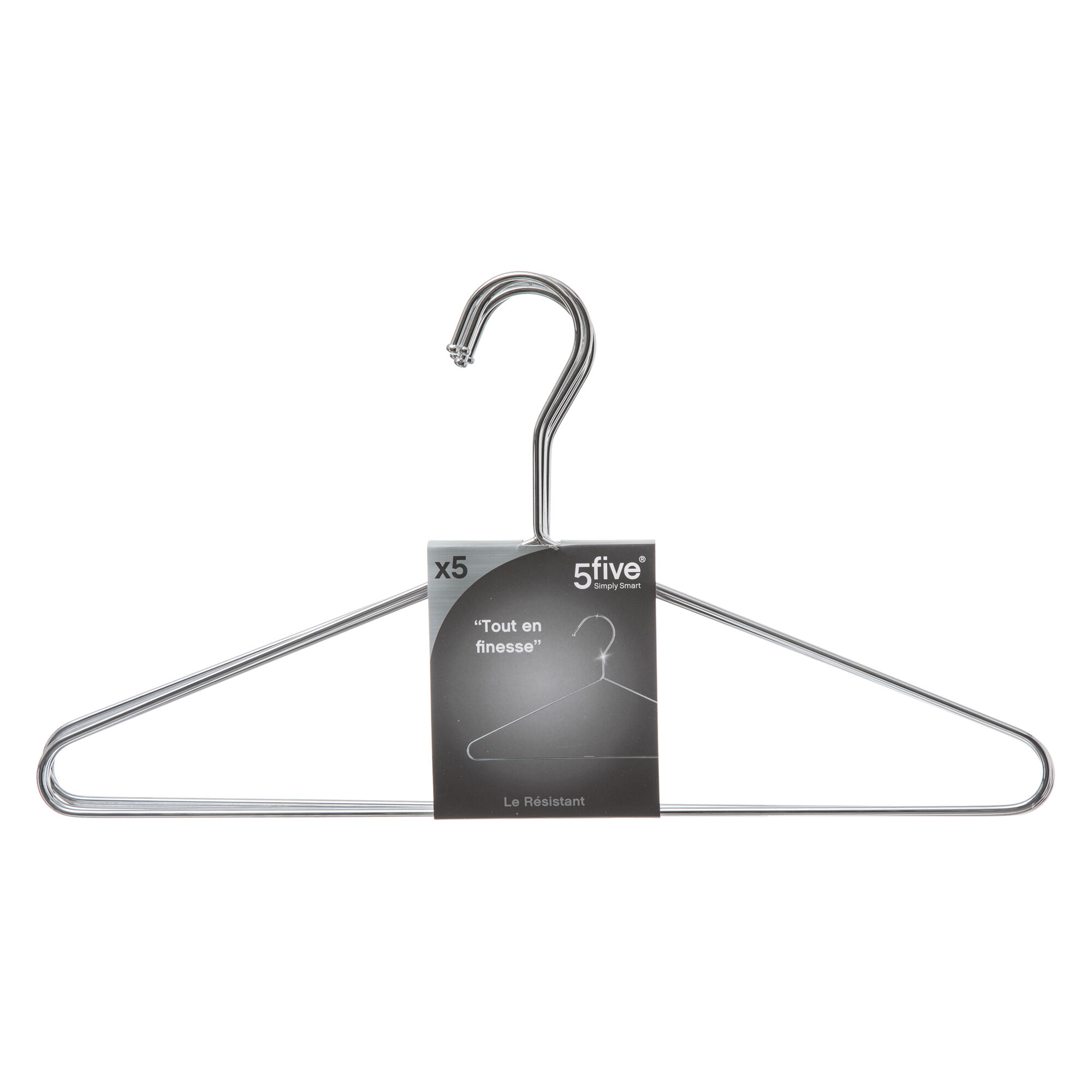 Conjunto de 5 cabides em metal 21 cm, , large