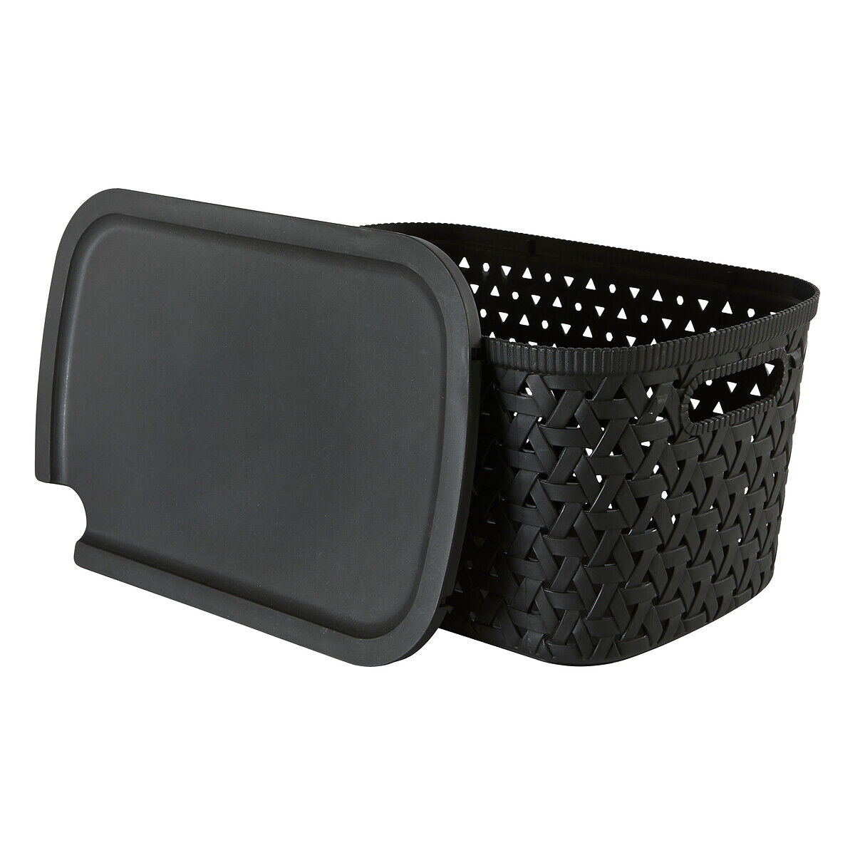 Cesto de arrumação preto 6,7L, , large