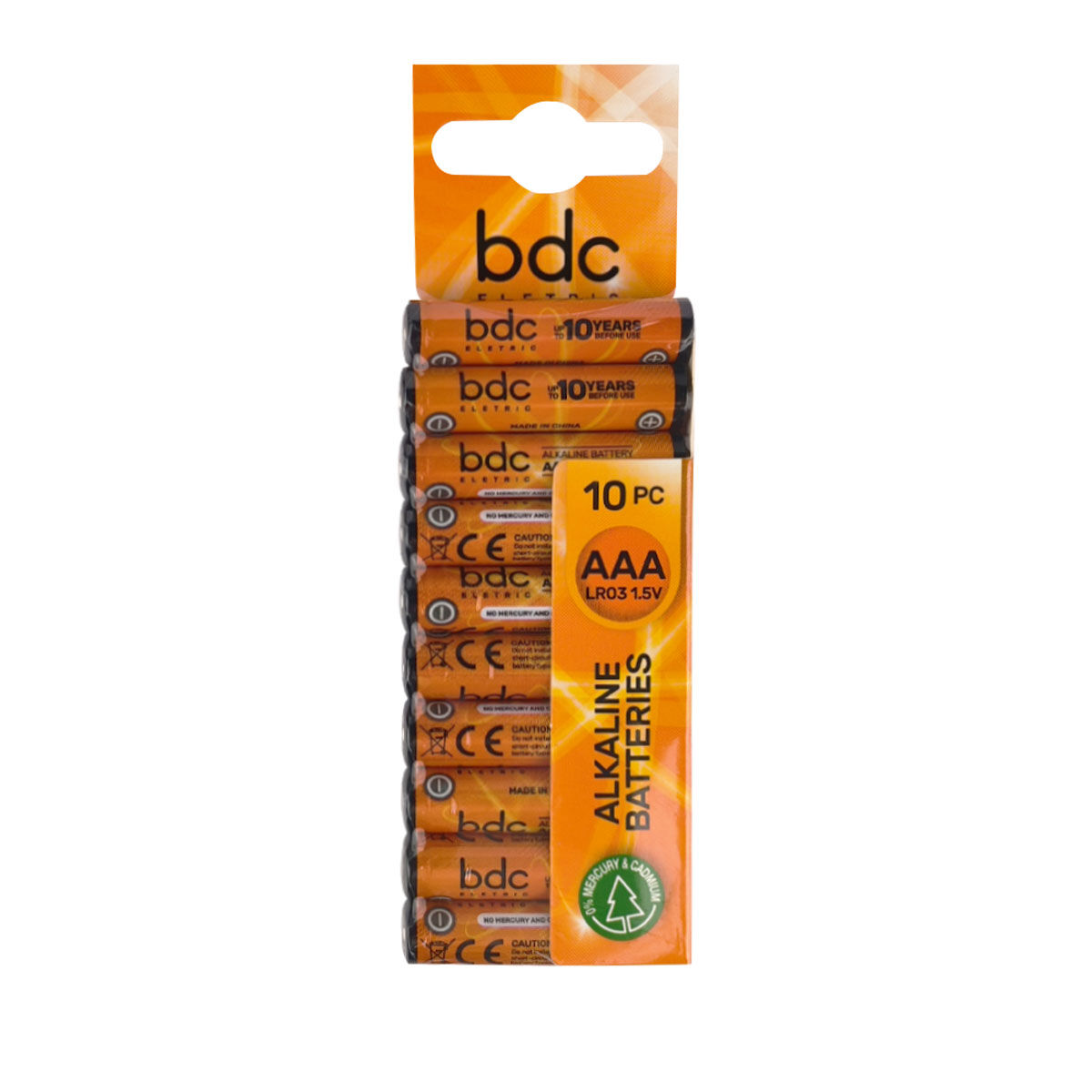 Conjunto De 10 Pilhas Alcalina LR03, , large