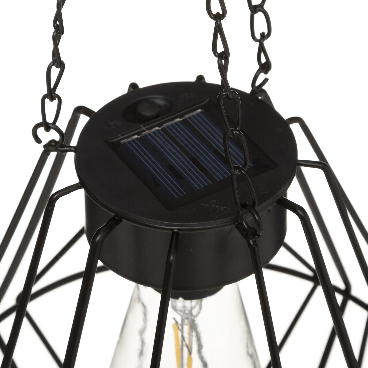 Candeeiro SOLAR suspenso preto, , large
