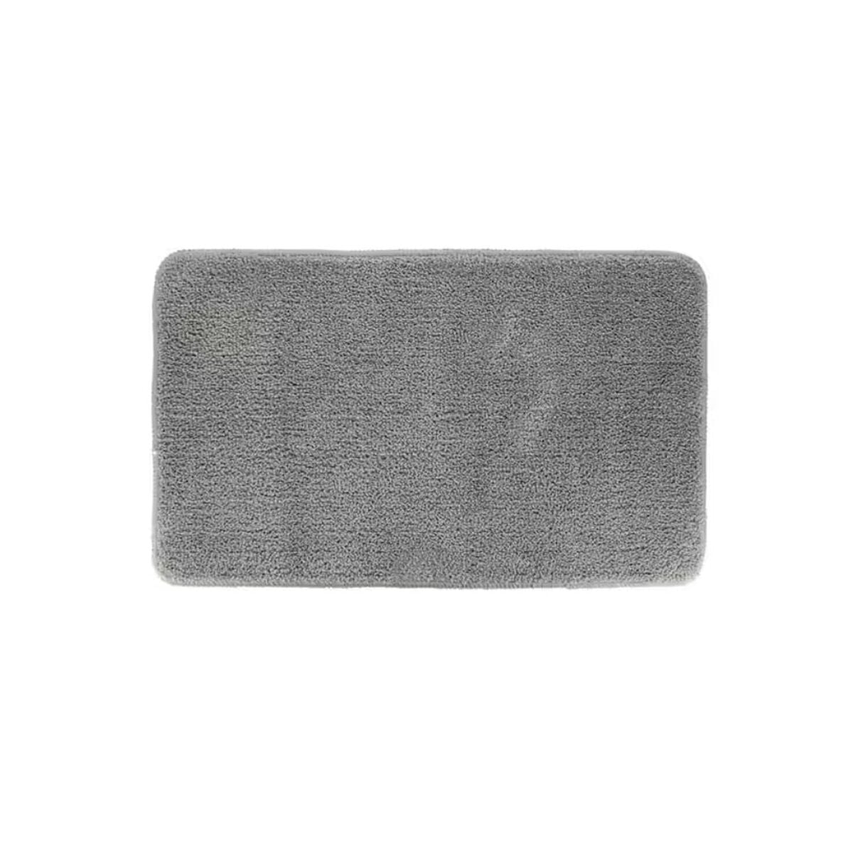 Tapete wc microfibra macio cinza claro 45x75cm, , large