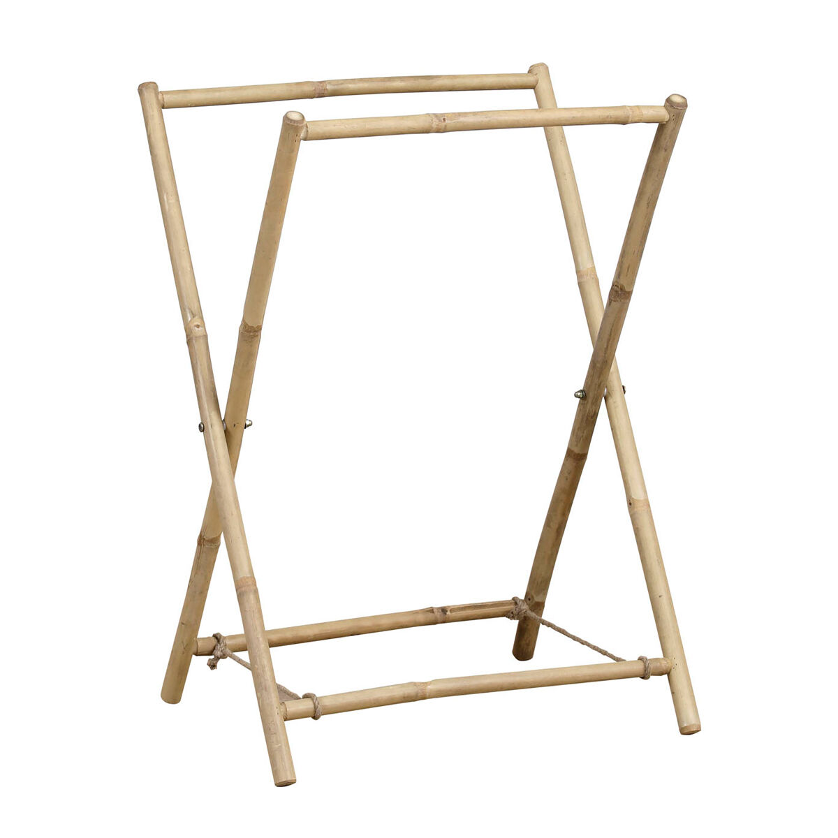 Toalheiro wc em bambu com 2 barras, , large