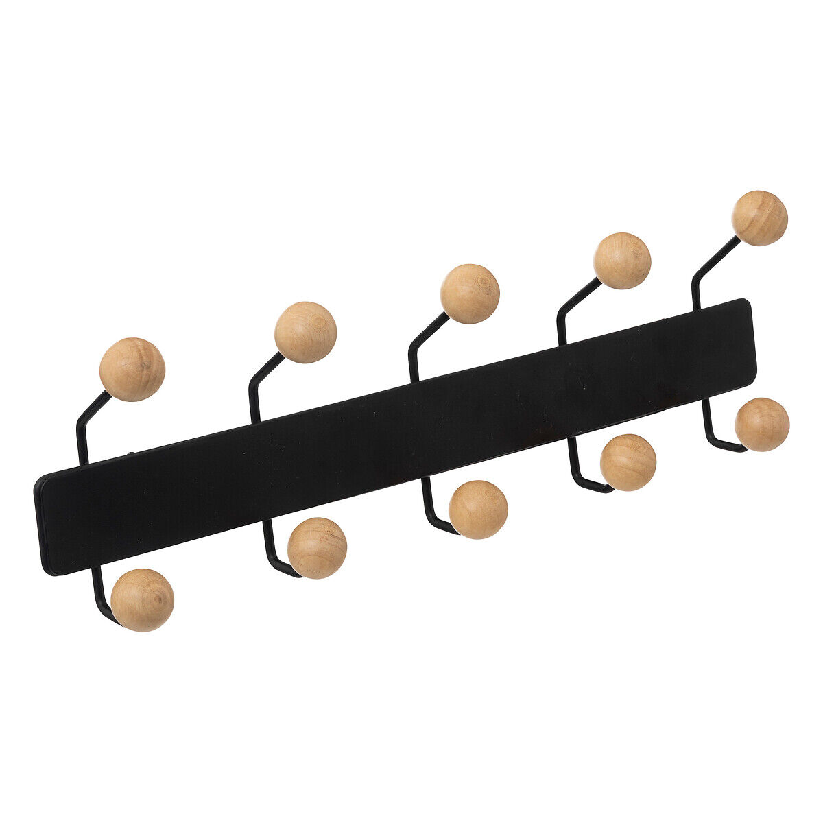 Cabide preto com 10 ganchos, , large