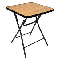 Mesa plegable negra de metal