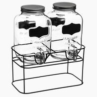 Juego 2 dispensadores c/grifo+soporte 4l