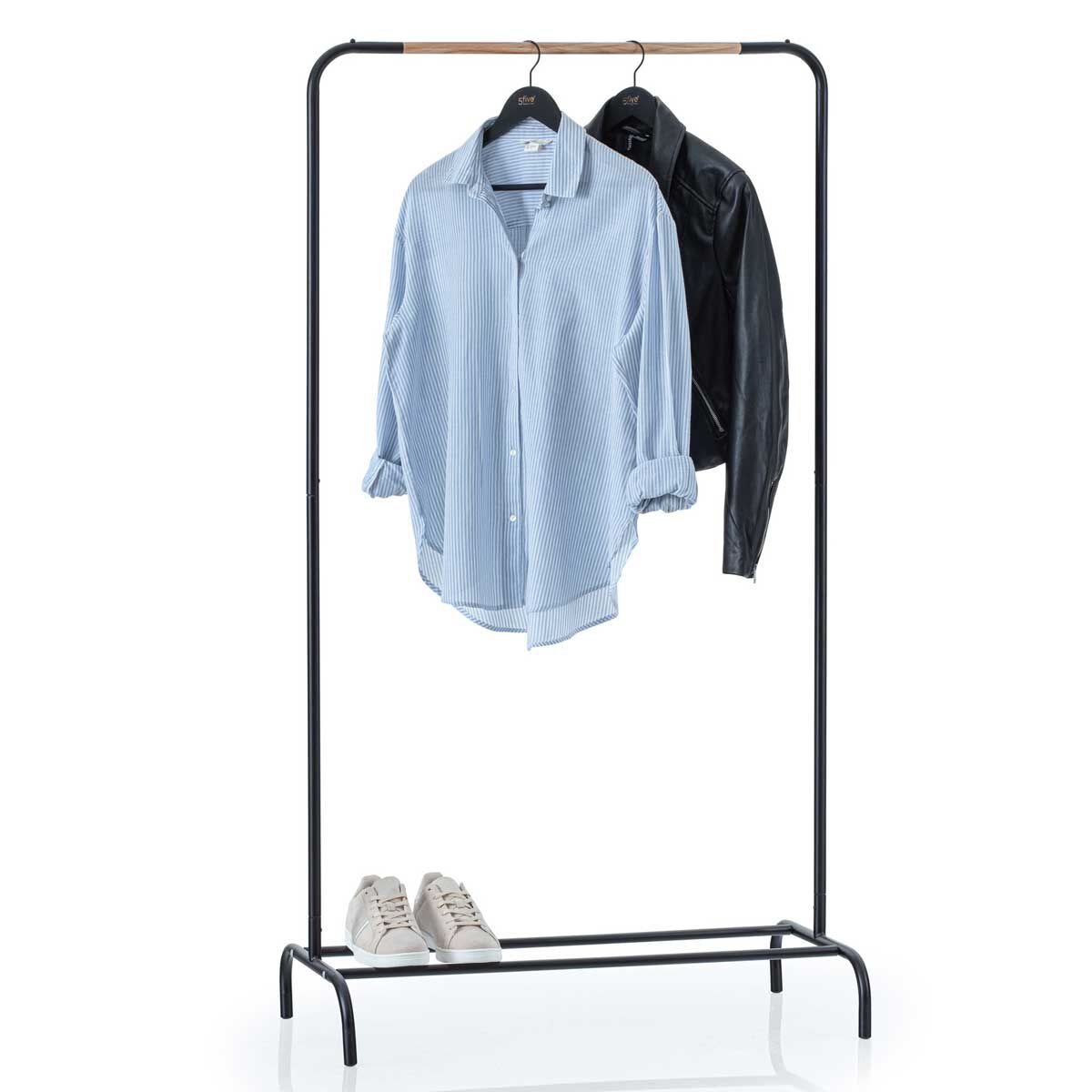 Cavalete simples ARTEMIS preto em metal 148cm, , large
