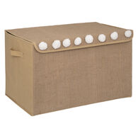 Caixa De Arruma&ccedil;&atilde;o Oasis Com Pompons 57x36x36cm