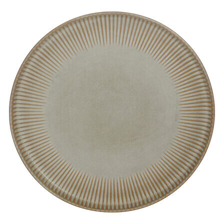 Prato raso CHLOE bege em cerâmica 27cm, , large