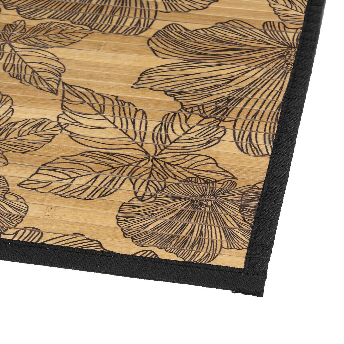 Tapete wc BLACKFLOWER em bambu 50x80cm, , large