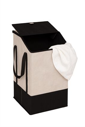 Laundry hamper beige, , large