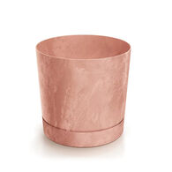 Maceta TUBO efecto cemento terracota 