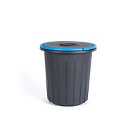 Cubo reciclaje con asa azul 25L
