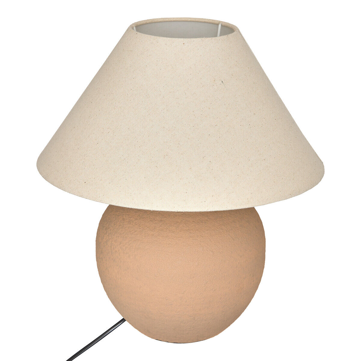 Candeeiro de mesa castanho em cerâmica 38cm, , large
