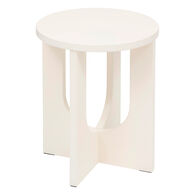 Mesa auxiliar BLOOM blanca de mdf 50.4x40x40cm