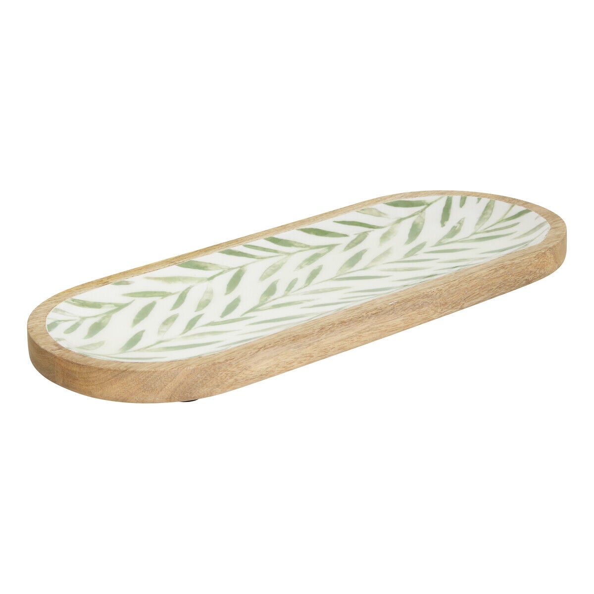 Fuente INAYA verde de madera de mango 40cm, , large