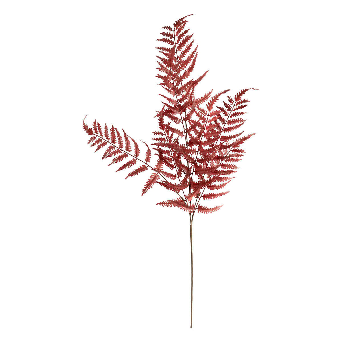 Haste de feto artificial vermelho james 90cm, , large