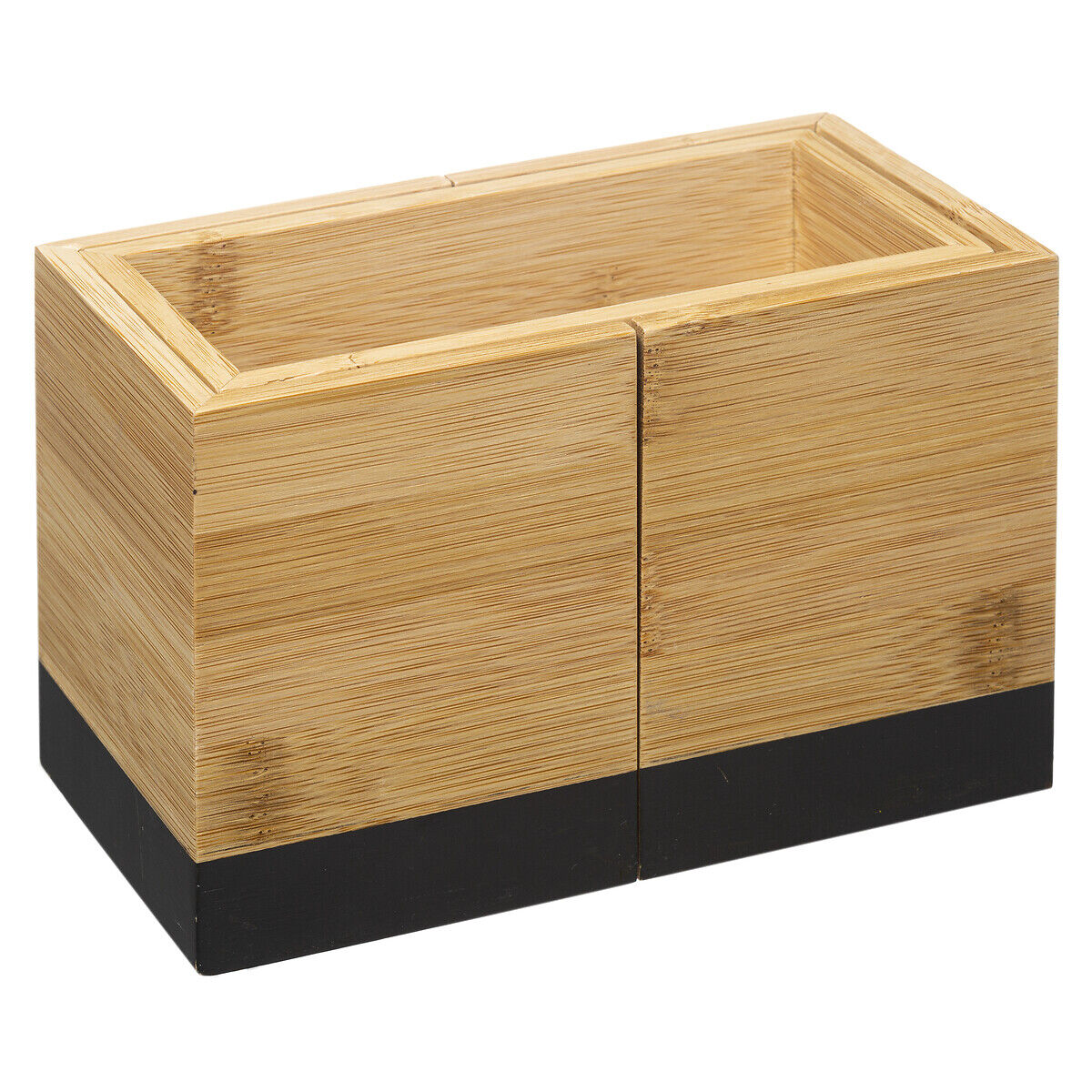 Suporte para talheres extensível em bambu, , large