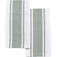 Set de 2 pa&ntilde;os de cocina LENA verde 50x70cm