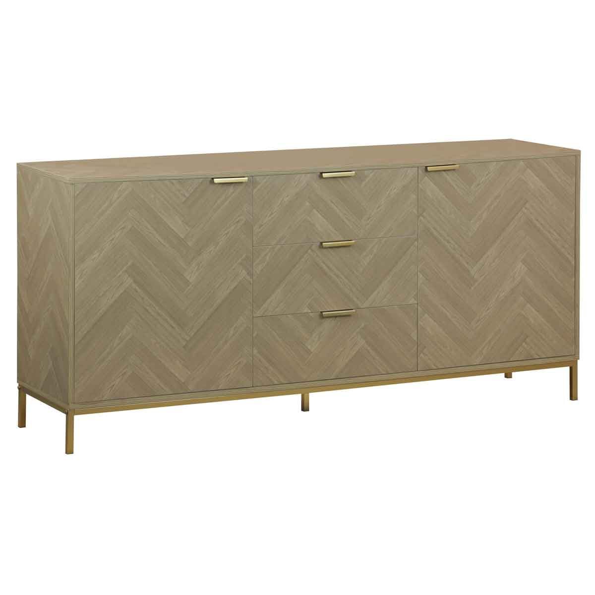 Aparador CHEVRON bege em mdf, , large