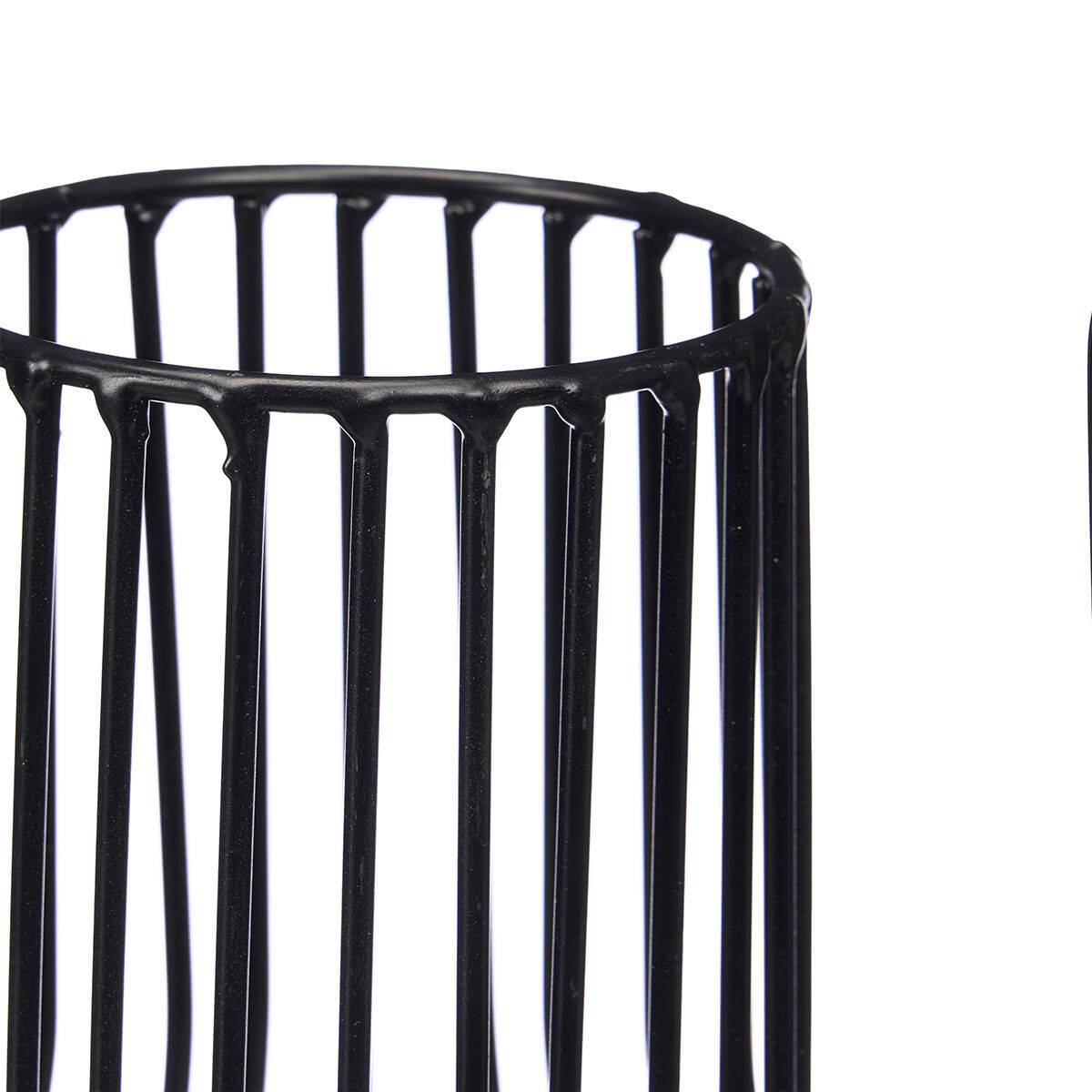 Candeeiro de mesa preto em metal 38cm, , large