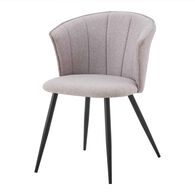 Silla LOLA taupe de tejido