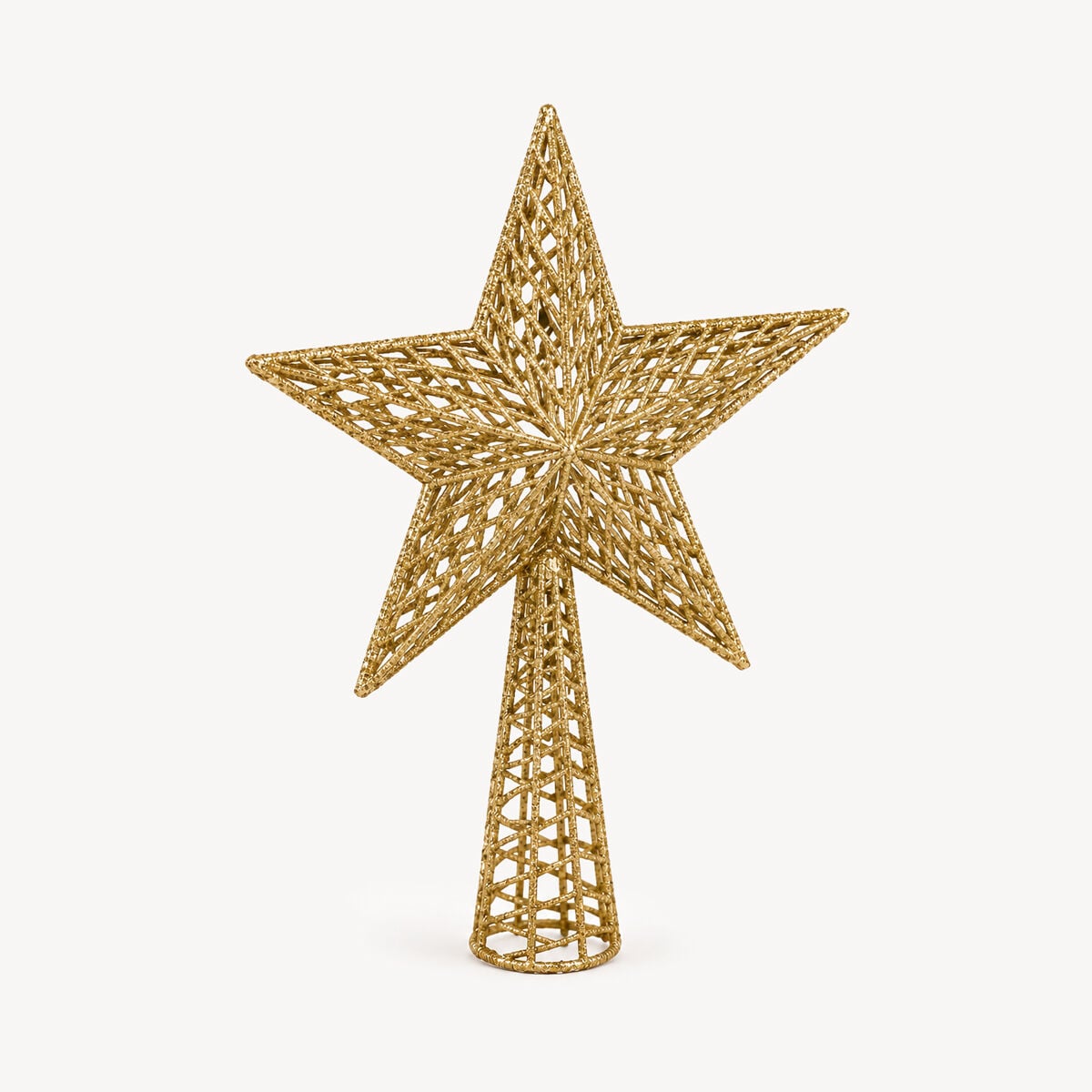 Tree topper star gold, , large