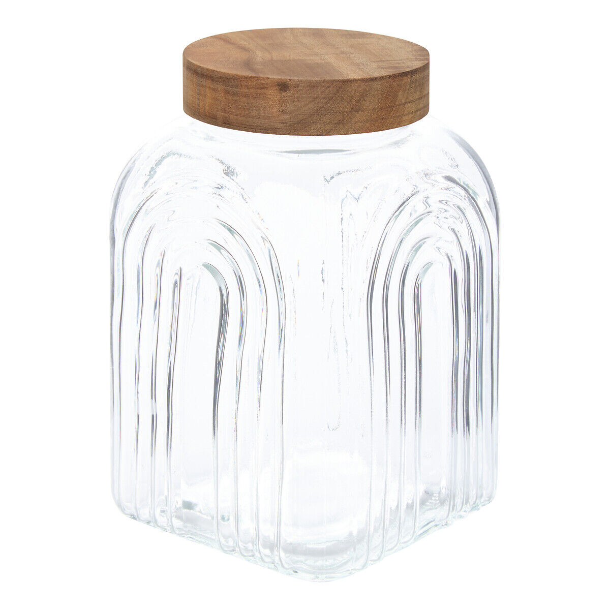 Frasco ARCHE com tampa madeira acácia 4L, , large
