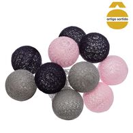 Guirnalda De 10 Bolas Led 6Cm Surtida