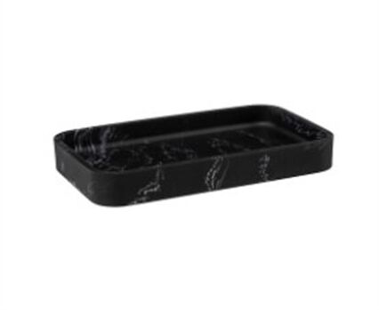 Tabuleiro wc LEA preto efeito mármore, , large
