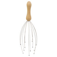 Masajeador de cabeza con mango de madera