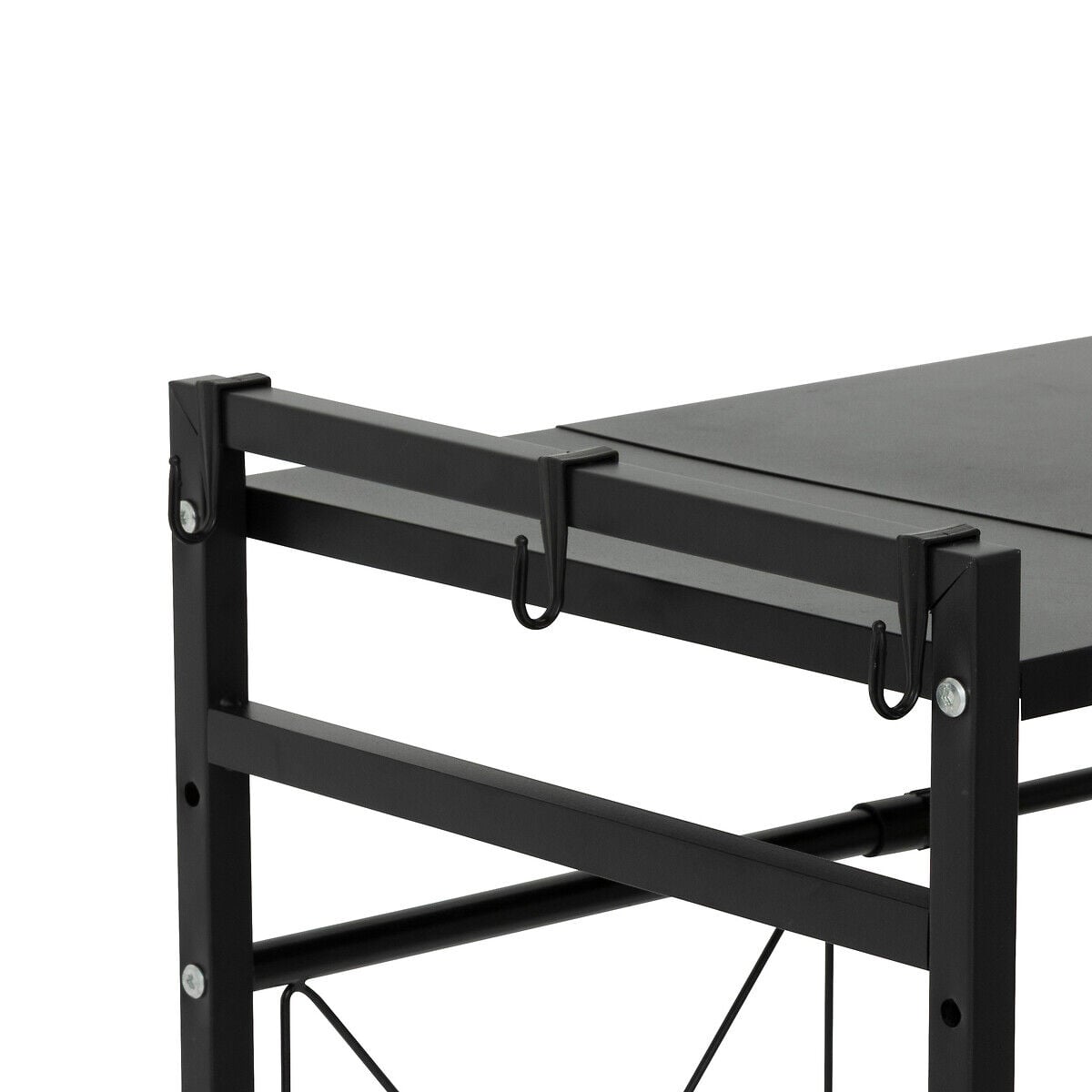 Estante para microondas negro, , large