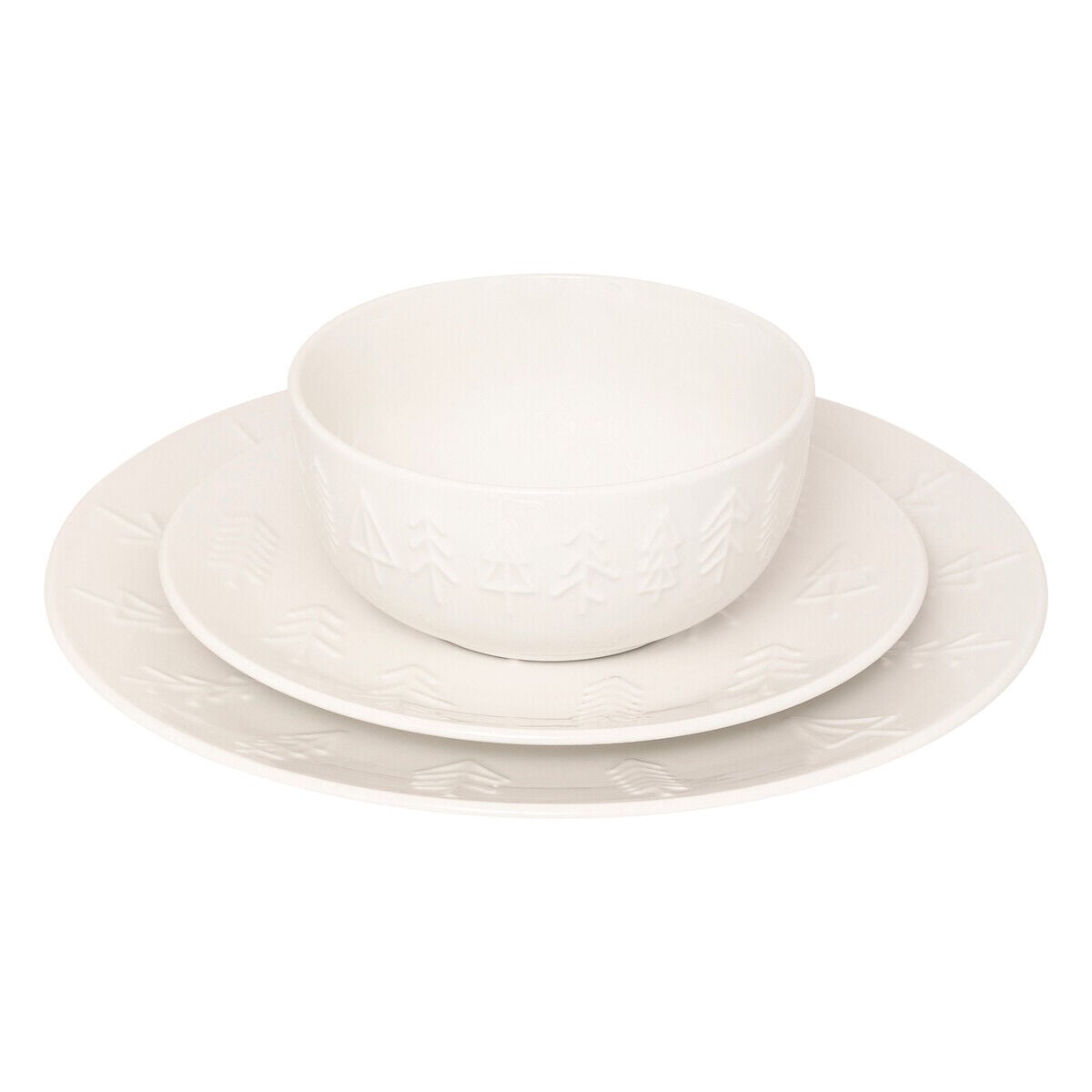 Serviço de mesa com 18 peças em porcelana, , large