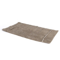 Alfombra wc de algod&oacute;n beige 50x80cm