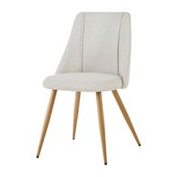 Silla SAKURA de tejido beige