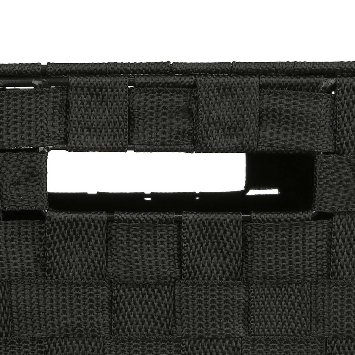 Bathroom laundry basket black, , large