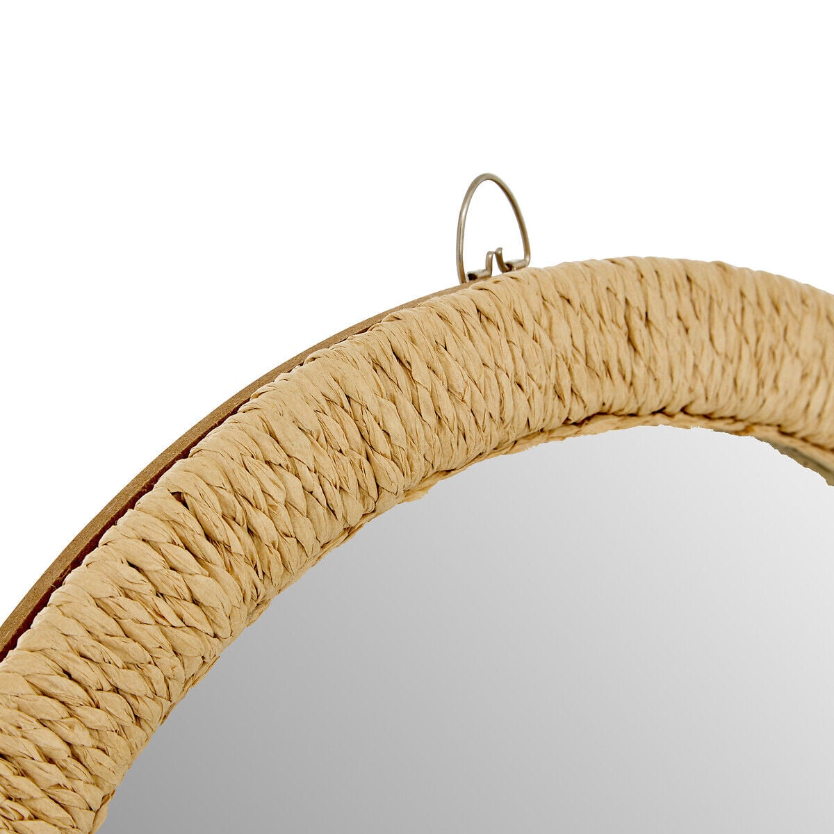 Conjunto de 3 espelhos TILIA castanho em madeira e corda, , large