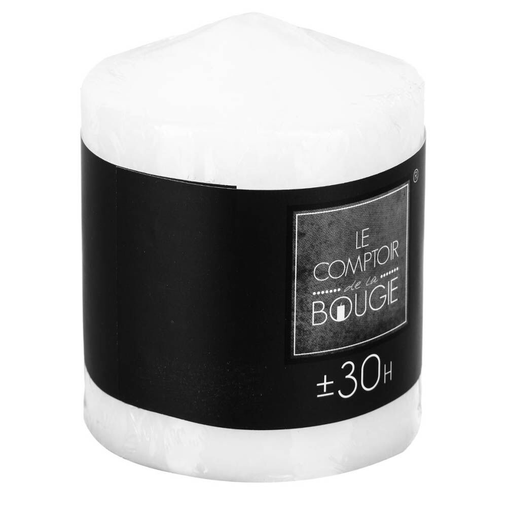Vela redonda branca 220gr, , large