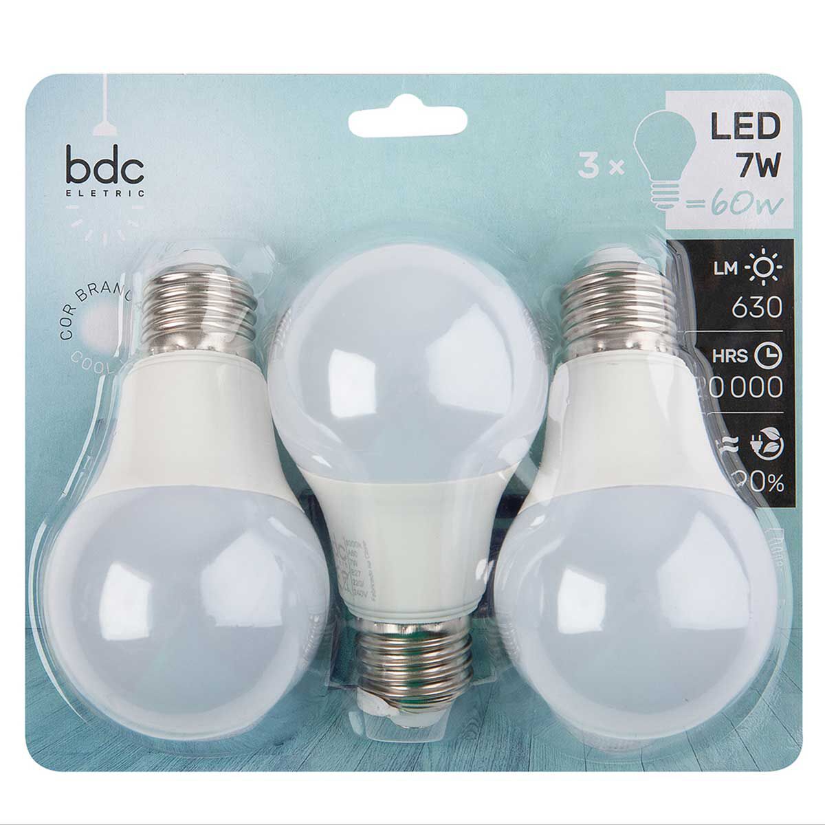 Pack de 3 lâmpadas led, , large
