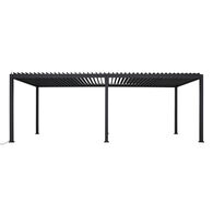 P&eacute;rgola &Eacute;VORA gris grafito 3.6x3.6m