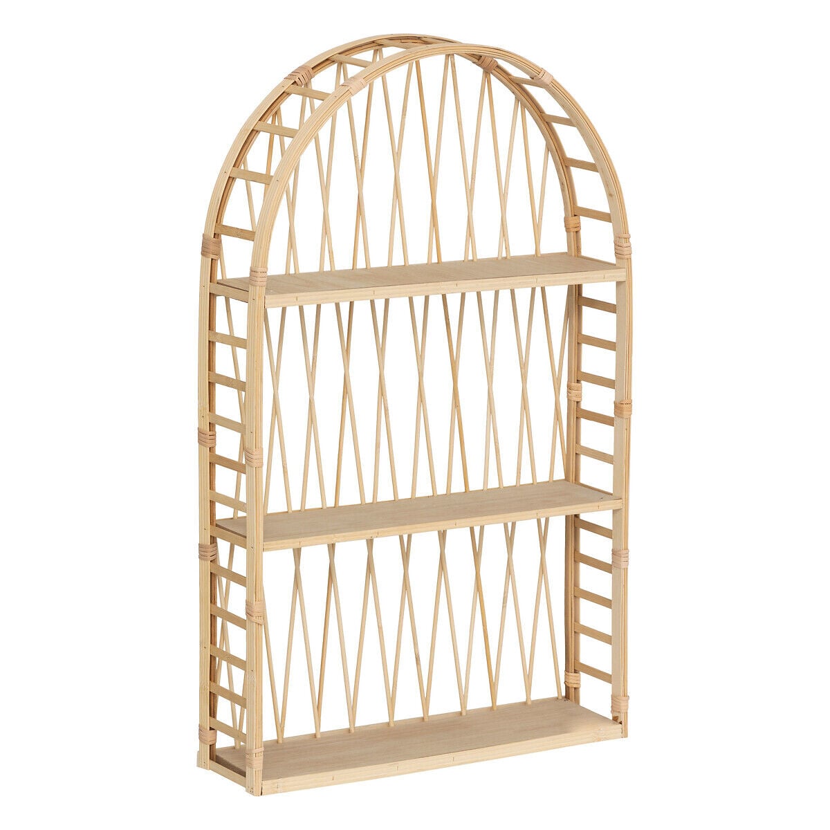 Prateleira ANAHI bege em bambu 74,4cm, , large