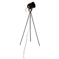 L&aacute;mpara De Pie Metal Negra 136Cm
