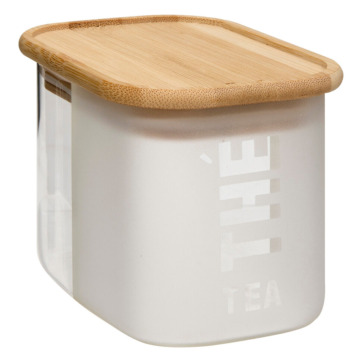 Frasco para chá em vidro e bambu 0,72l, , large